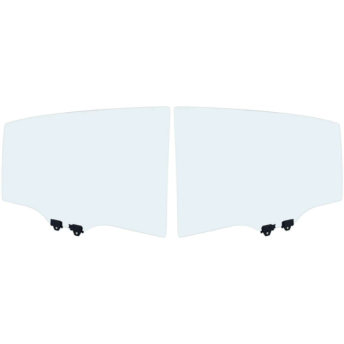 Set of 2 Rear Door Glasses for Honda Accord