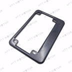 License Plate Frame for Motorcycle (4"x7" Extra 1" Width, Carbon Fiber Style)