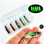 5X Artificial S Shape Fishing Lure Luminous Curved Metal Bait 14.2x6.8cm