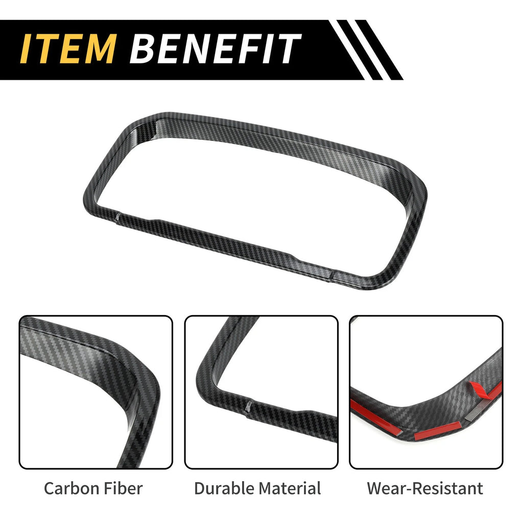 Carbon Fiber Dashboard Meter Frame Cover Trim for Ford Maverick (2022–2024)