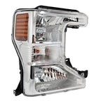 Passenger Halogen Headlight Chrome RH for Ford Super Duty F250/F350/F450 (2020–2022)