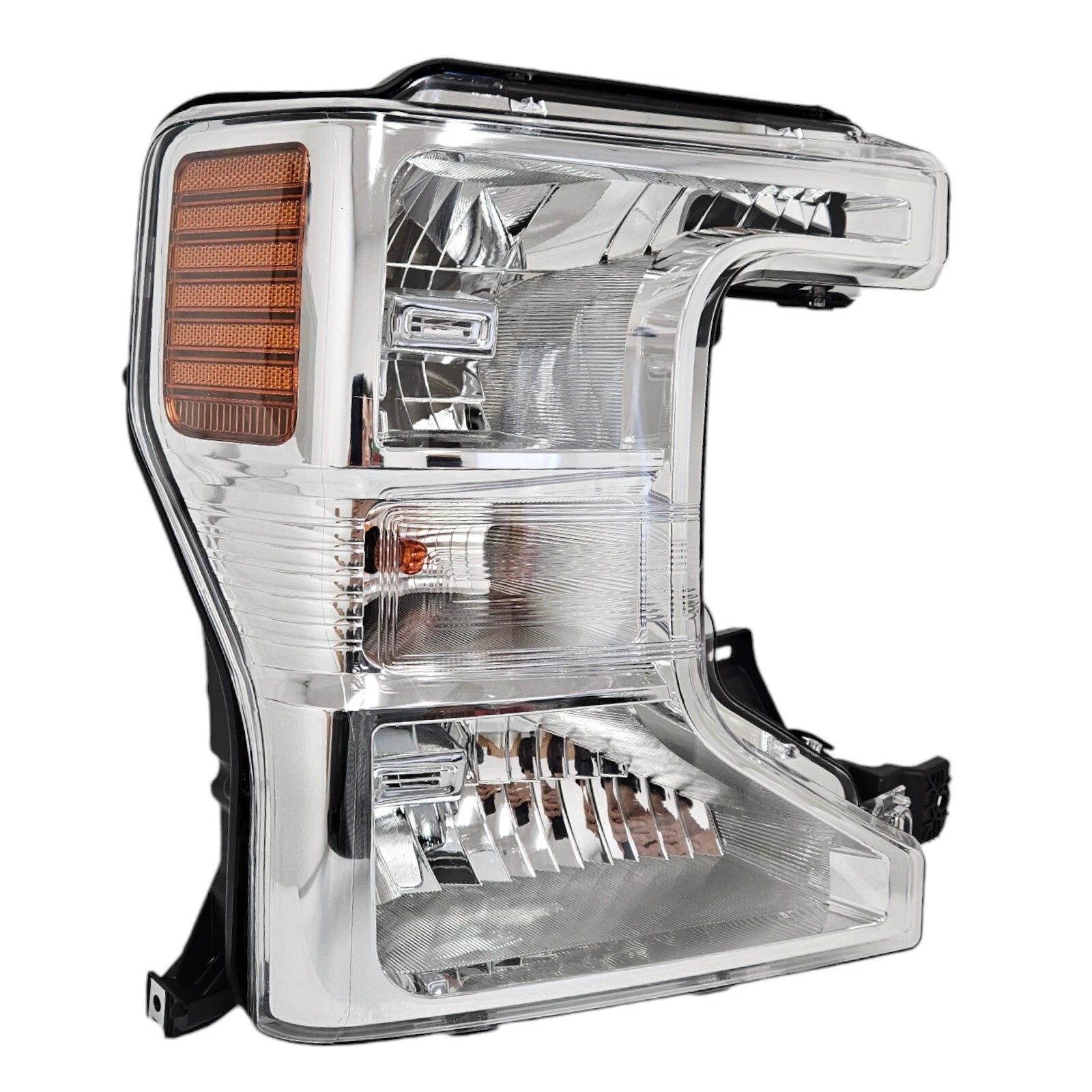 Passenger Halogen Headlight Chrome RH for Ford Super Duty F250/F350/F450 (2020–2022)