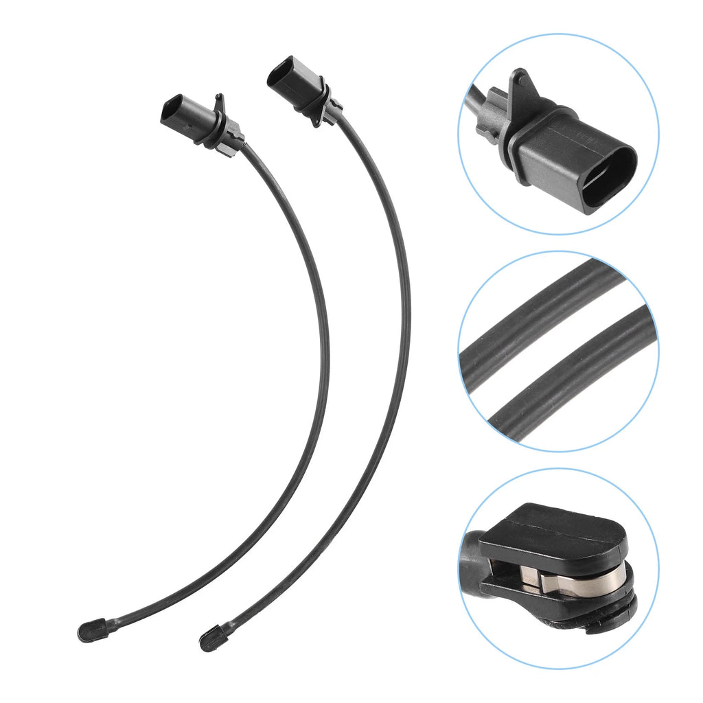 Front Brake Pad Sensor for Audi A4 A5 A6 A8 (2 Pcs) Plastic Rubber