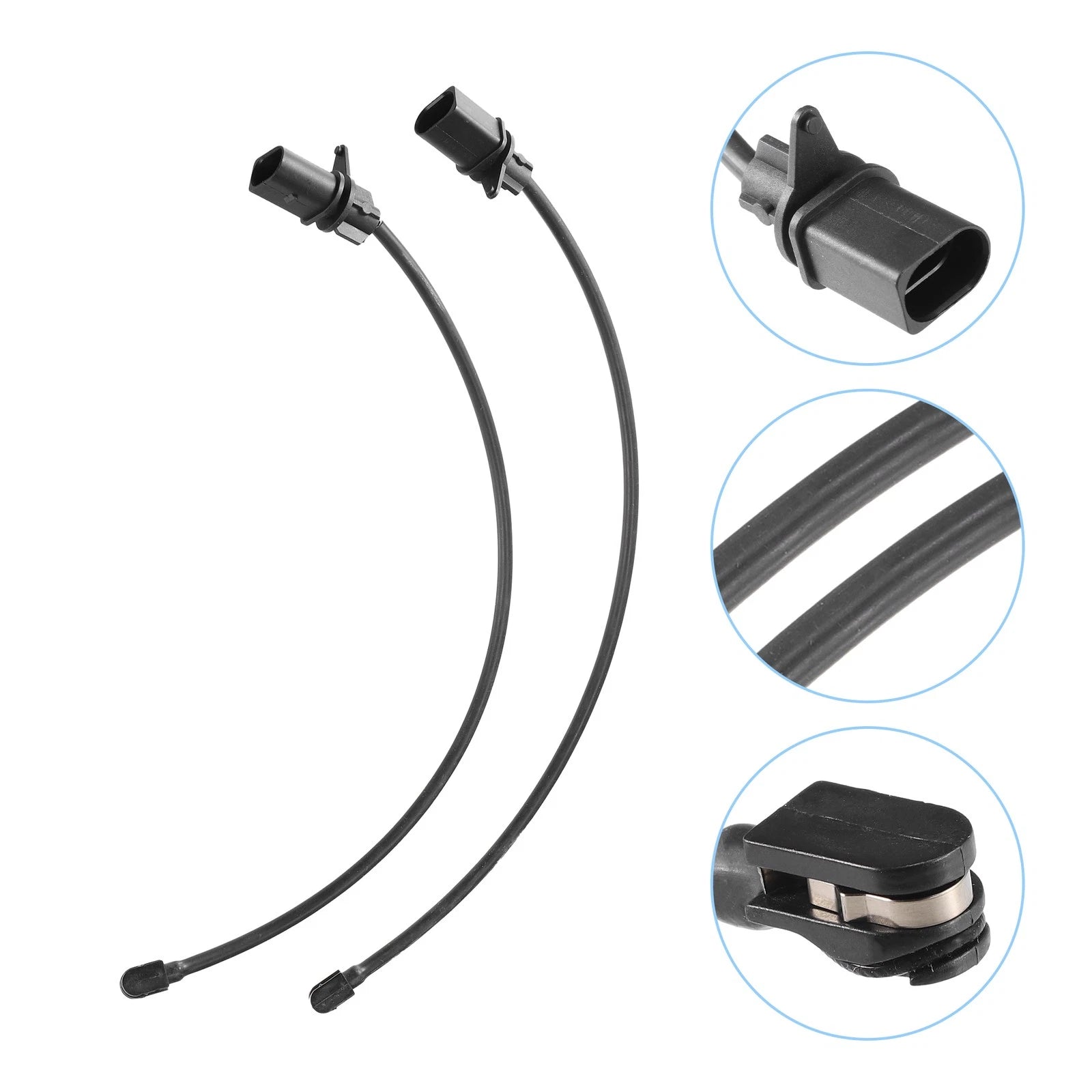 Front Brake Pad Sensor for Audi A4 A5 A6 A8 (2 Pcs) Plastic Rubber