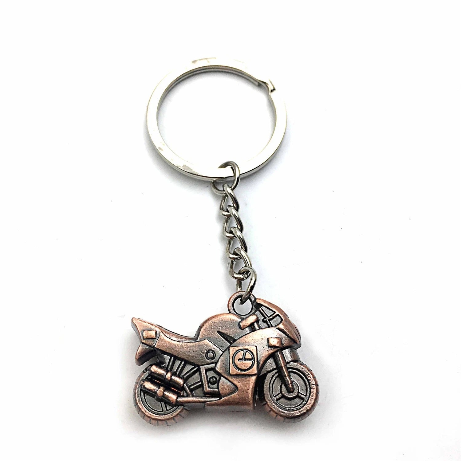 3D Metal Motorcycle Keychain for Universal Use (All Years)