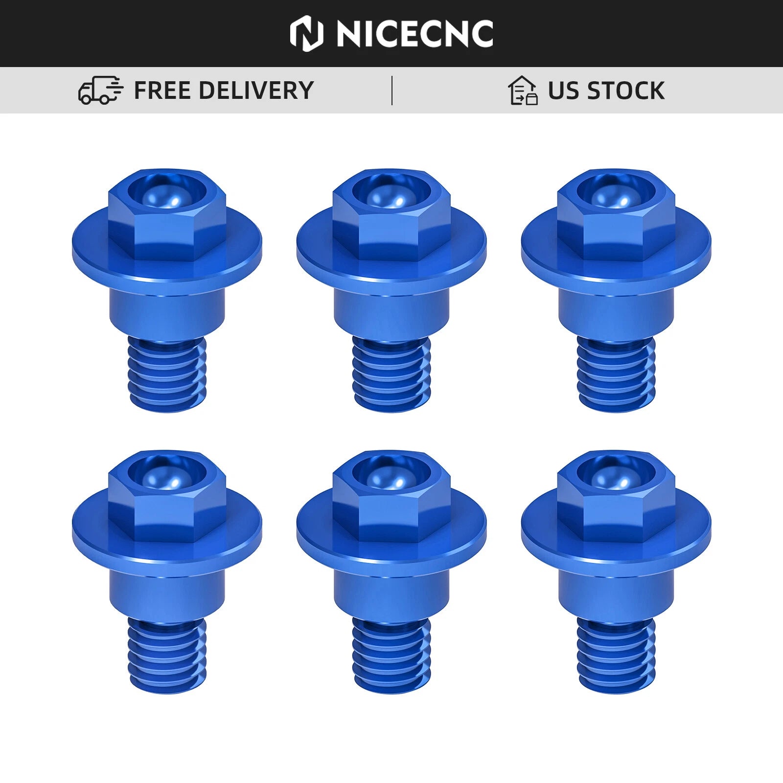 Front Fork Guard Bolts for Yamaha YZ65 YZ85 (2019–2022), YZ450F YZ250F (2008–2022)
