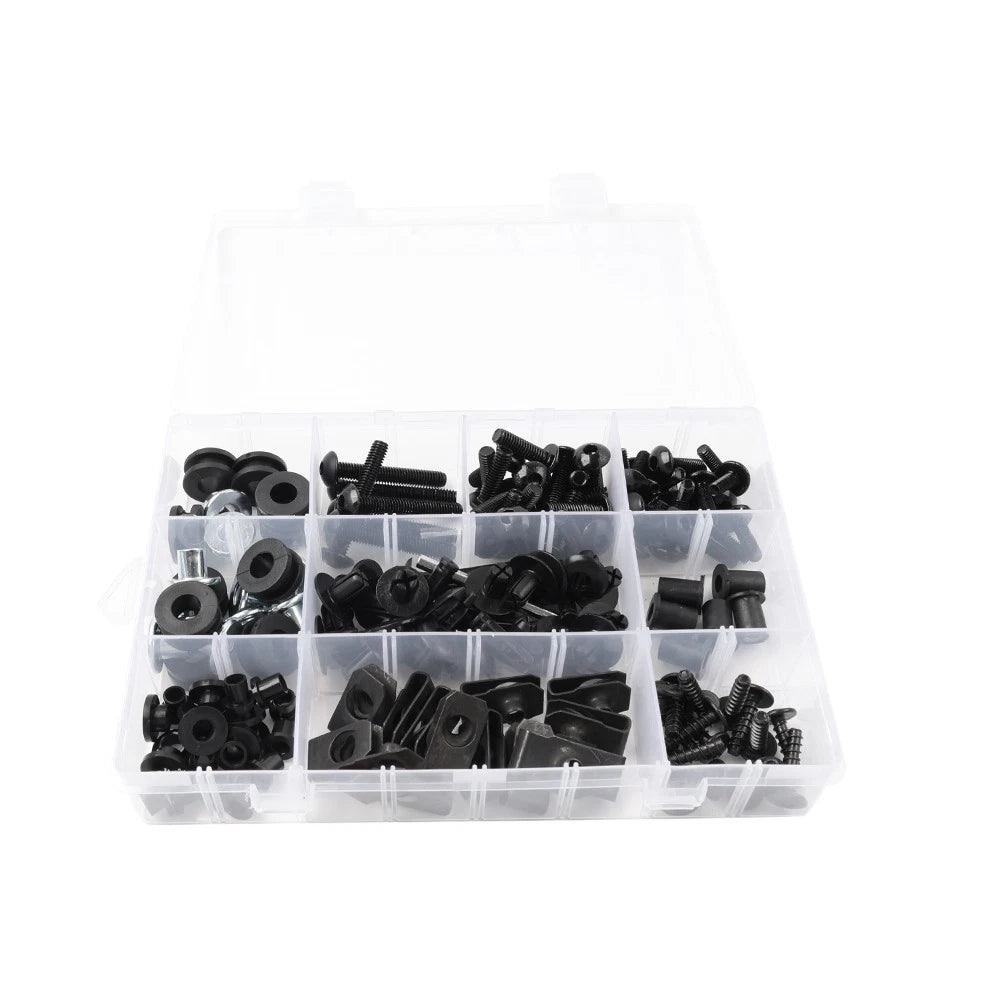 Fairing Bolts Kit for Yamaha YZF R6 (2008–2016) - Metal & Plastic, Black