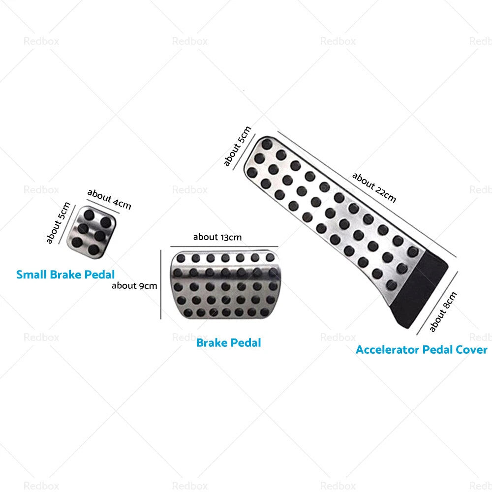 3X Brake Pedal Pad Cover for Mercedes C E S GLC GLE GLS CLS EQC