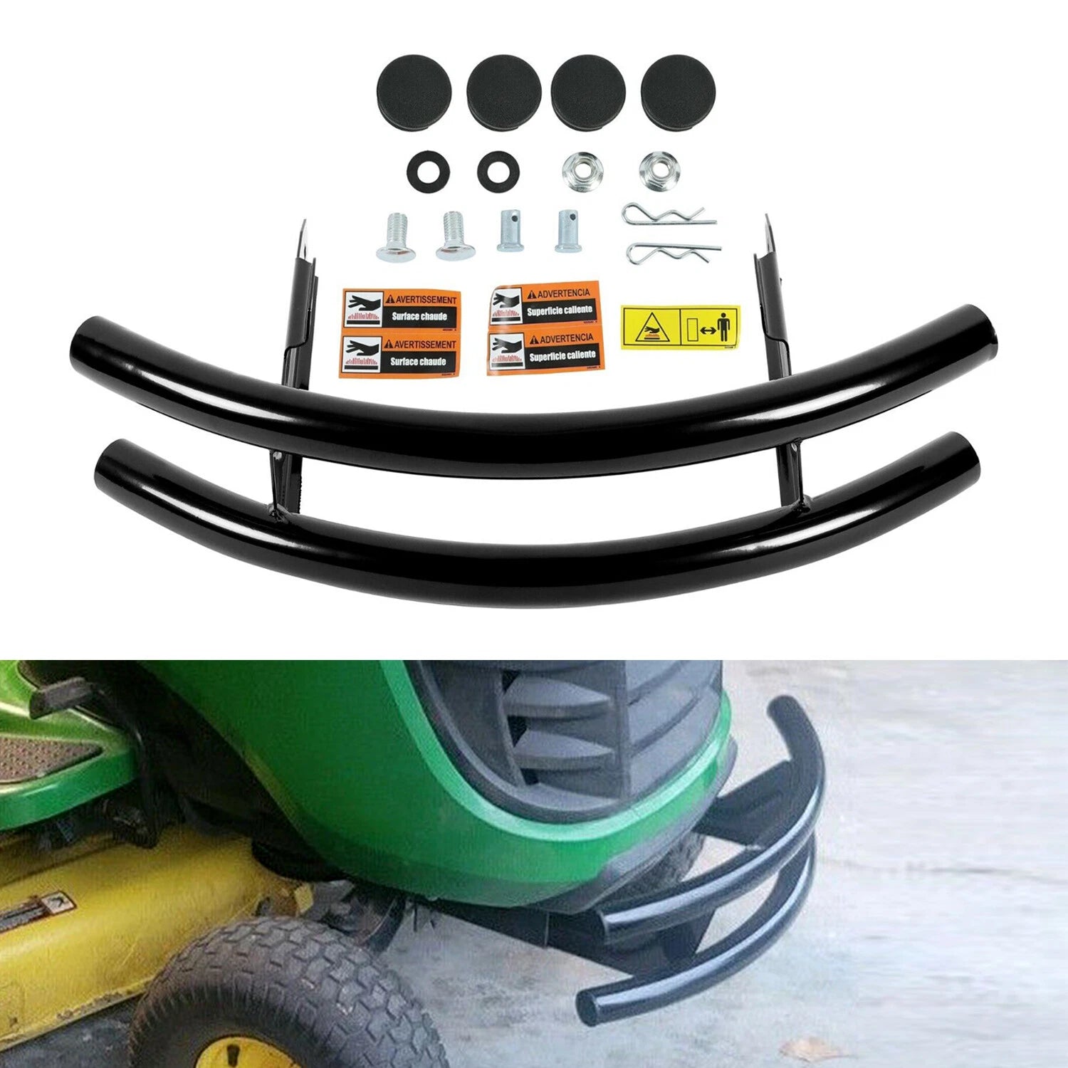 2-Bar Front Bumper Guard for John Deere 100 Series