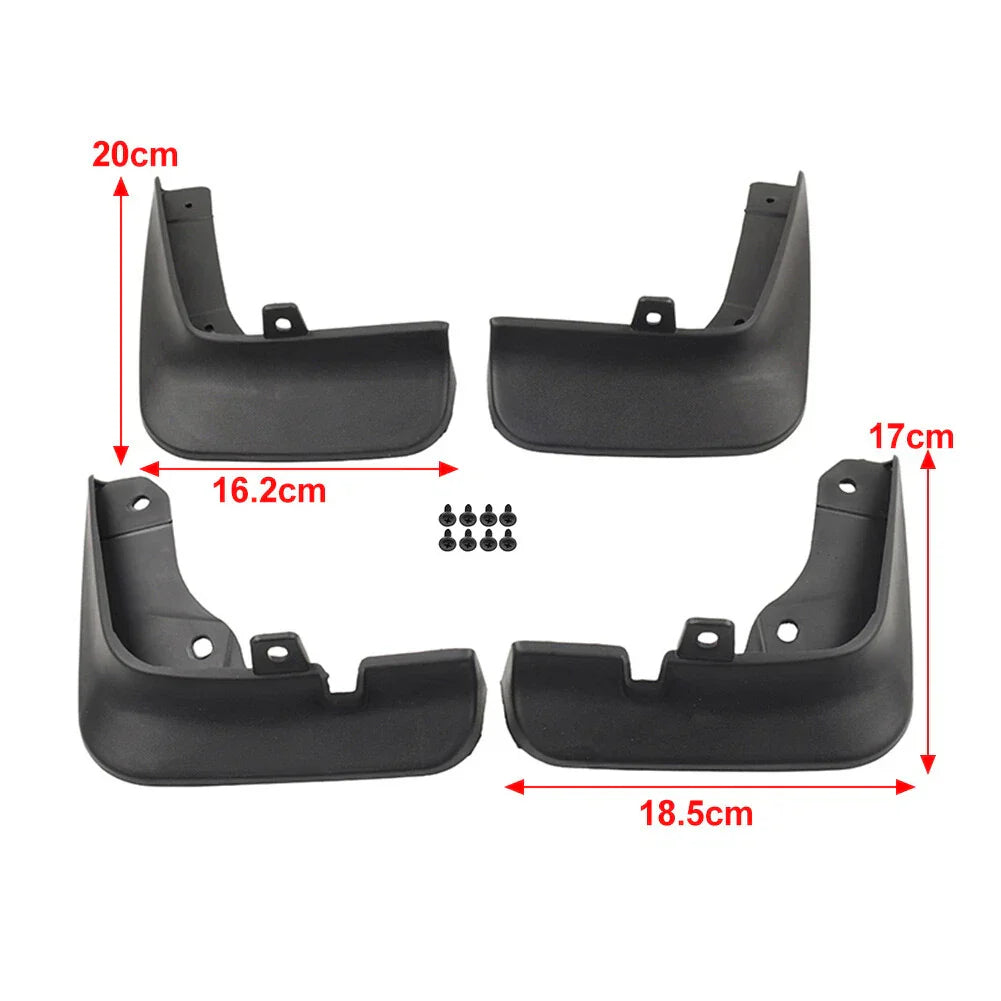 4pcs Mud Flaps Splash Guards for Mazda 3 Axela Hatchback (2014-2018)