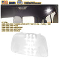 Full LED Overhead Dome Reading Light + Lamp Cover for Ford F250 F350 F450 F550 (1999–2007)
