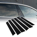 Set of 6 Car Pillar Window Trim Covers for Honda CR-V (2007–2011) Black