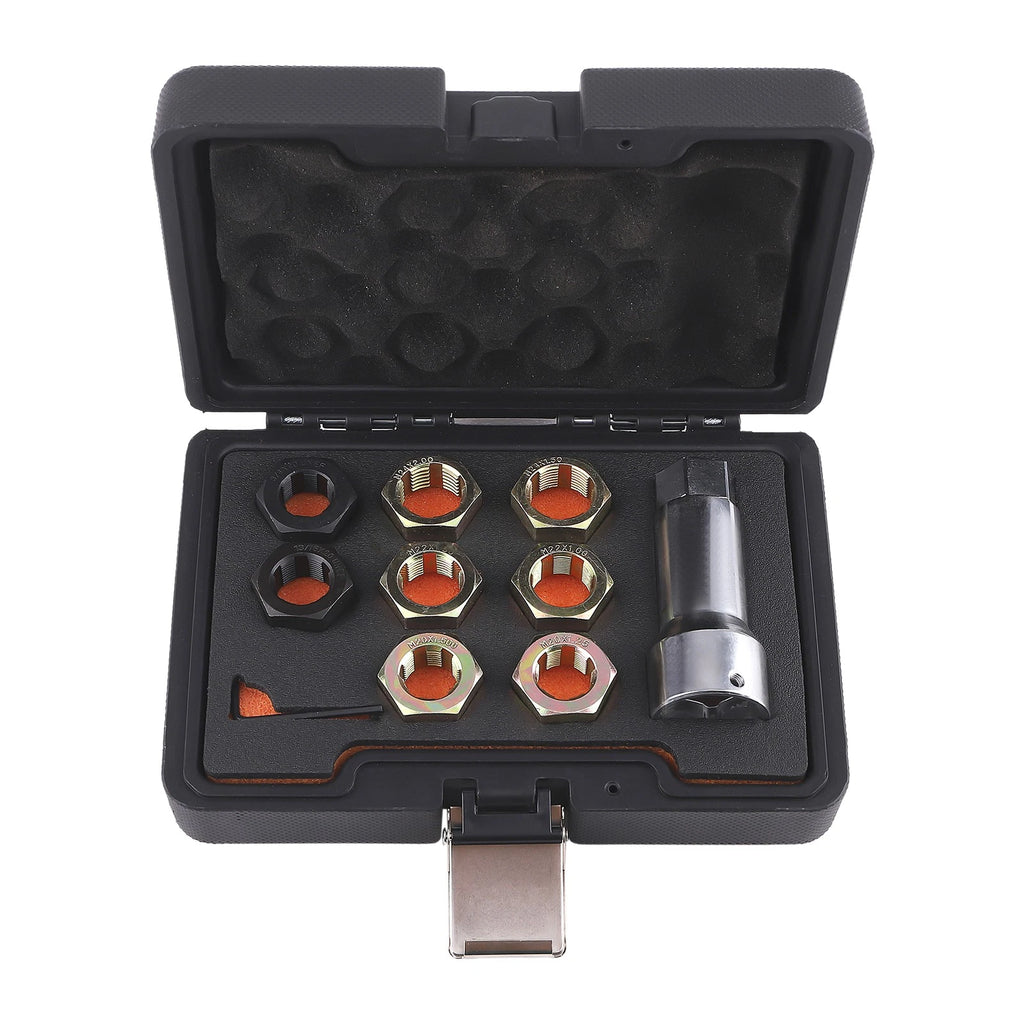 8x Thread Chaser Set for Axle/Wheel Studs M20x1.25-M24x2.0