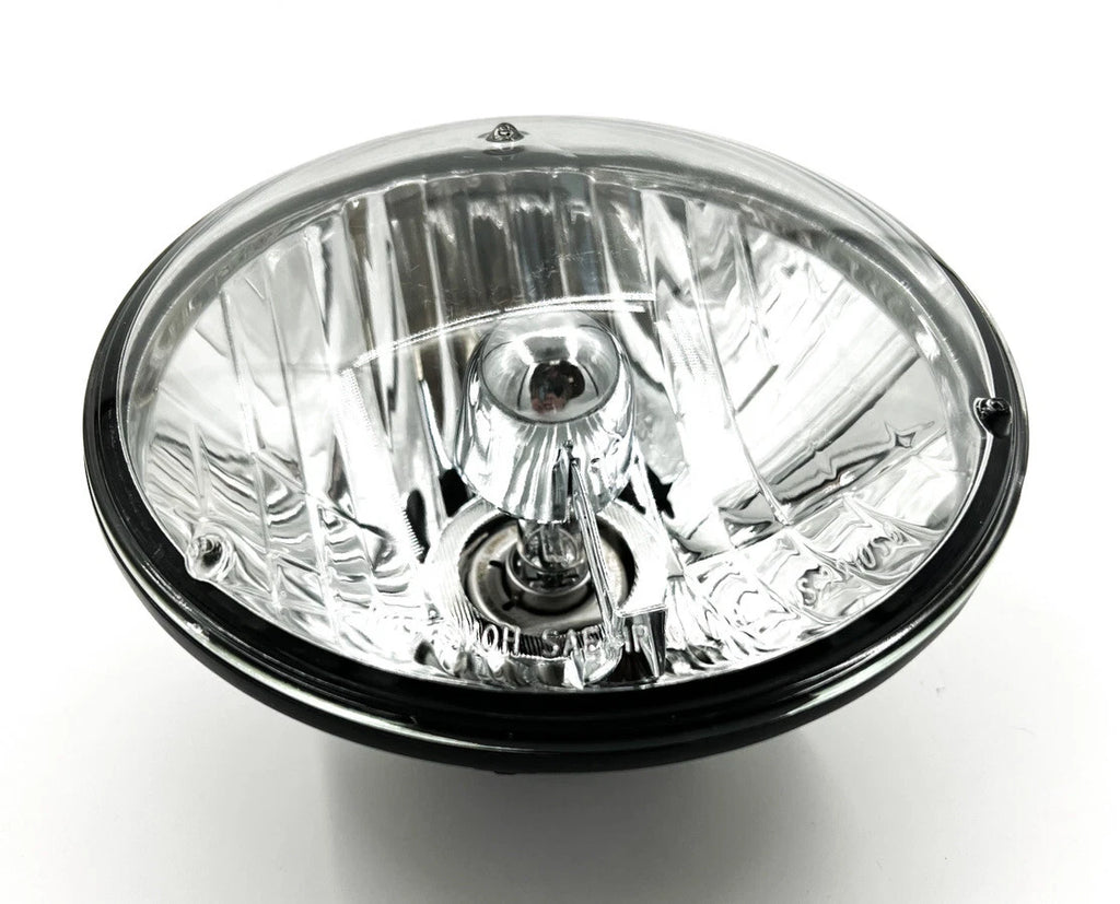 Round Crystal Halogen H4 Headlight for Motorcycle 7 Inch (Universal 7–Inch)