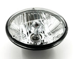 Round Crystal Halogen H4 Headlight for Motorcycle 7 Inch (Universal 7–Inch)
