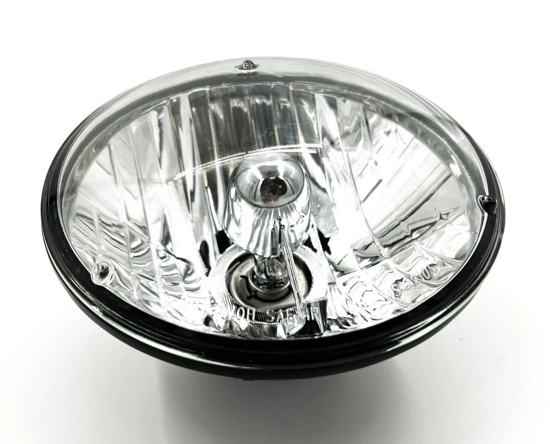 Round Crystal Halogen H4 Headlight for Motorcycle 7 Inch (Universal 7–Inch)