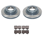 DuraGo Front Rotors & Advics Ceramic Disc Brake Pads Kit for Land Cruiser Tundra
