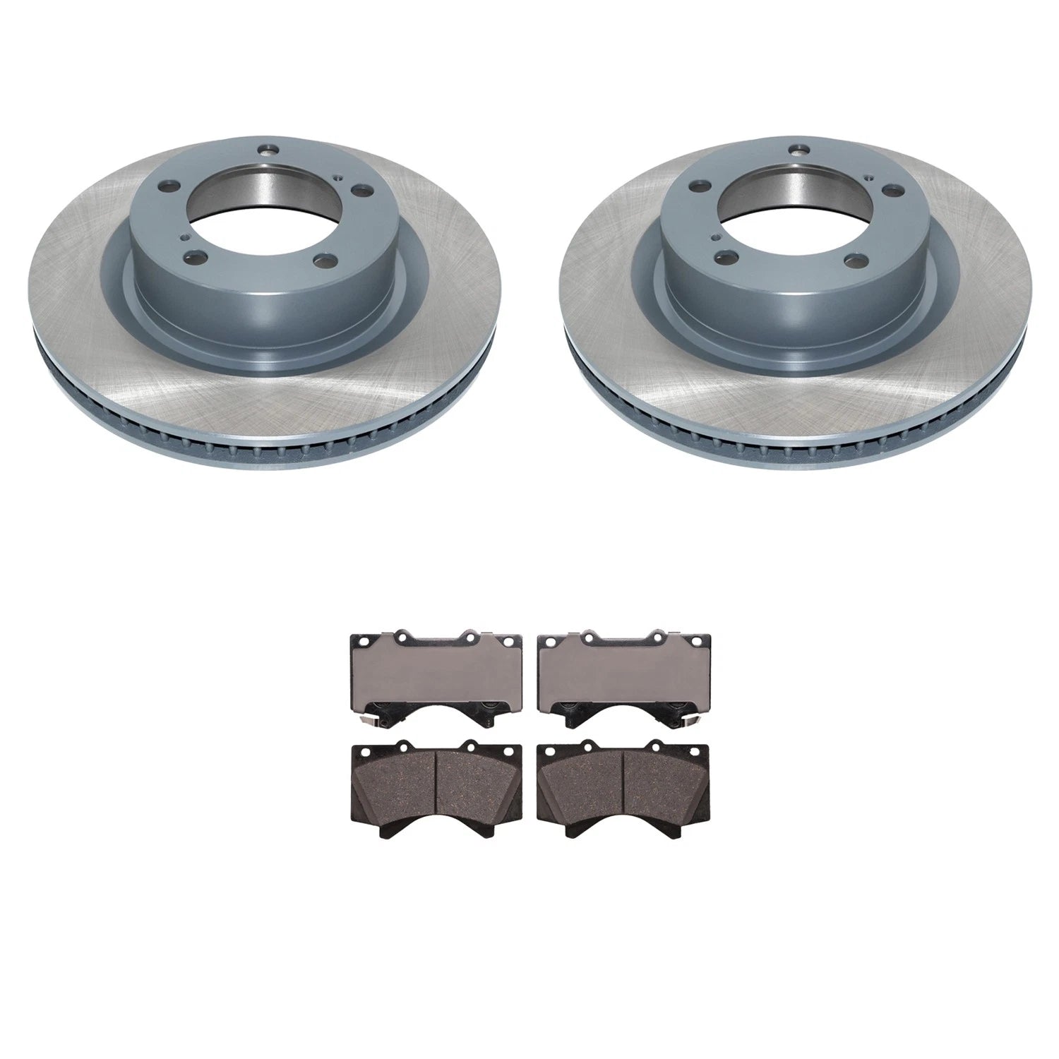 DuraGo Front Rotors & Advics Ceramic Disc Brake Pads Kit for Land Cruiser Tundra