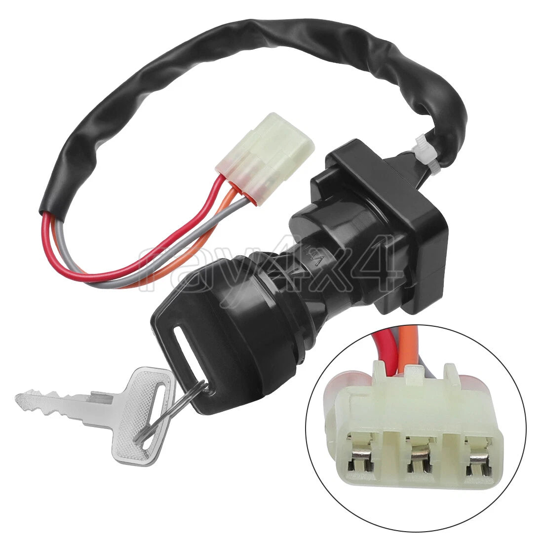 Ignition Switch with 2 Keys for Kawasaki KFX400, KSF400 (2003–2004)