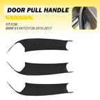 Set of 3 Black Interior Door Handle Covers for BMW X3 X4 (2010–2017)