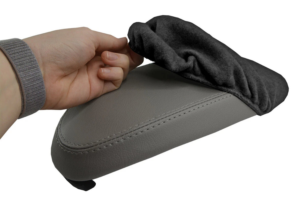 Fleece Console Lid Armrest Cover for Ford Focus (2000–2007) Black