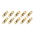 Set of 10 Figure 8 Swivel Ring Connectors for Keychain Bag Use