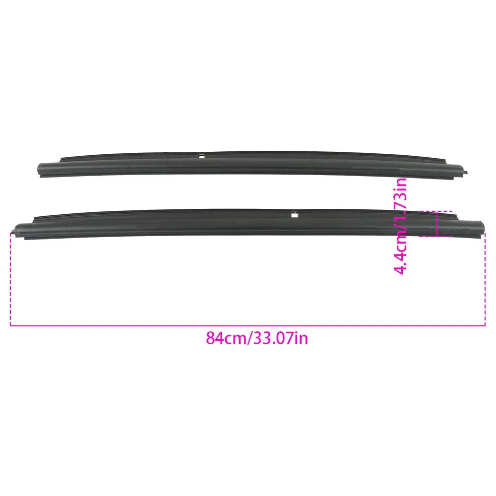 Set of 2 Front Door Window Weatherstrips for GMC Silverado Sierra (1999â2007)