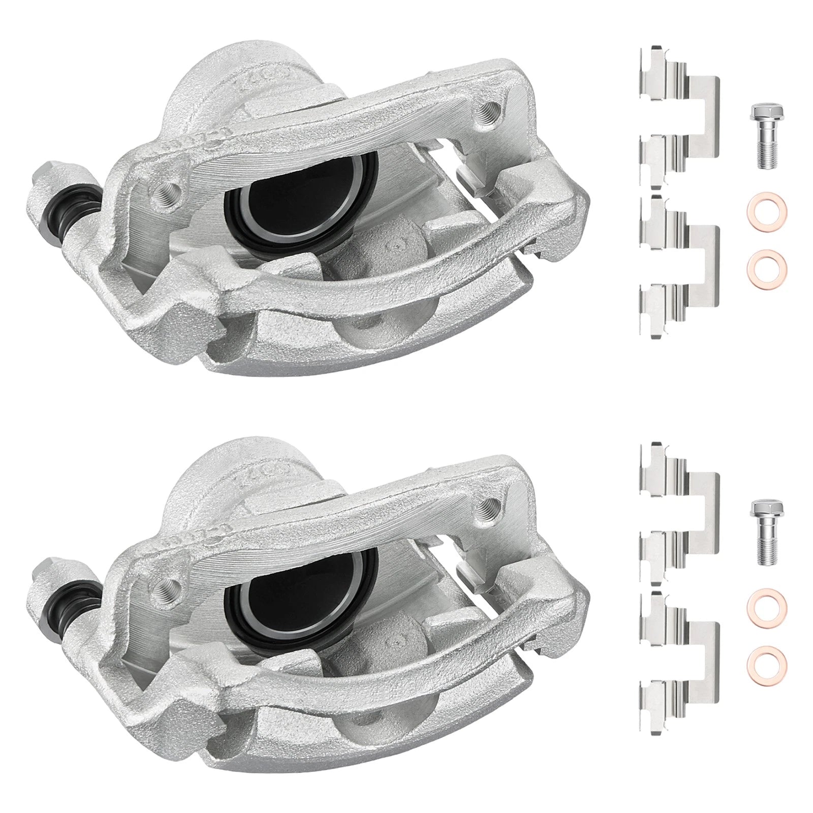 Pair Front Brake Calipers w/ Brackets for Honda Accord (1990–1997) & Acura CL (1997)