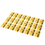 Diesel Only Sticker Labels for Tractors (Yellow)