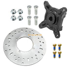 Front Wheel Hub & Brake Rotor w/Studs for Polaris Ranger 400 425 500 570 700 800 (2006–2019)