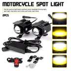 100W LED Motorcycle Headlight for ATV (Hi/Lo Spot Light)