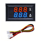 Digital LED Voltmeter Ammeter for Universal Use (0-100V, 10A)