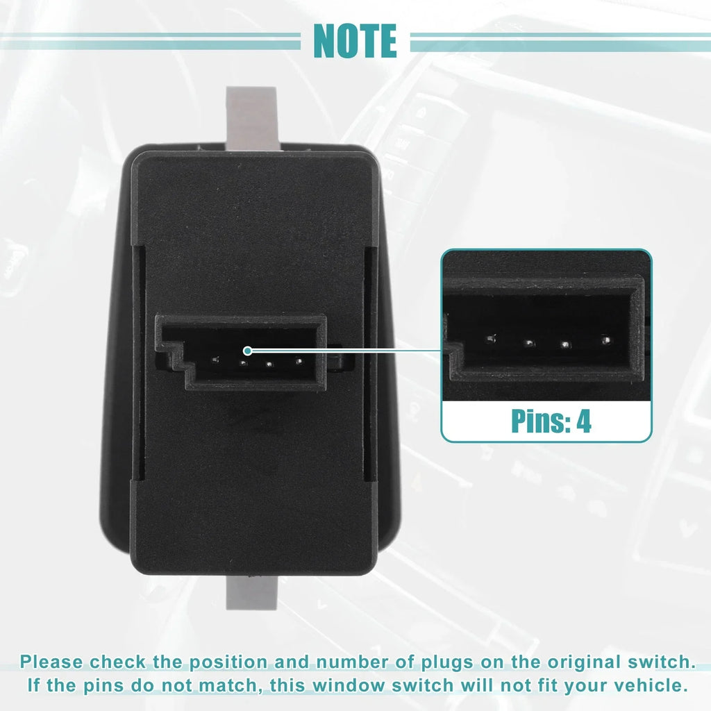Front Left Driver Power Window Switch for BMW 323i (1999-2000)