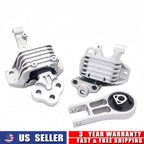 3PCS Engine Mounts for Jeep Cherokee 2014–2022 3.2L