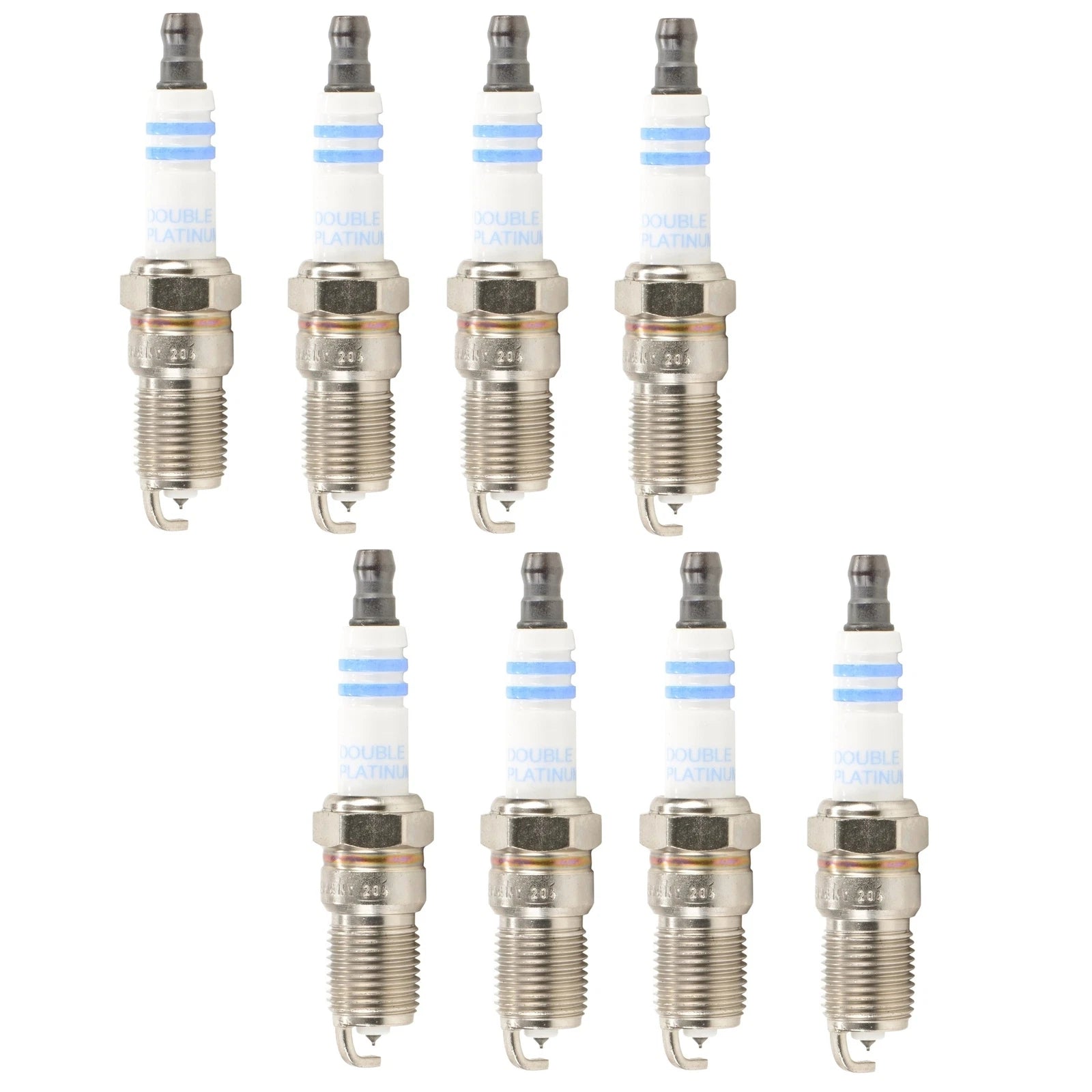 Set of 8 Bosch OE Fine Wire Double Platinum Spark Plugs for Ford Cadillac