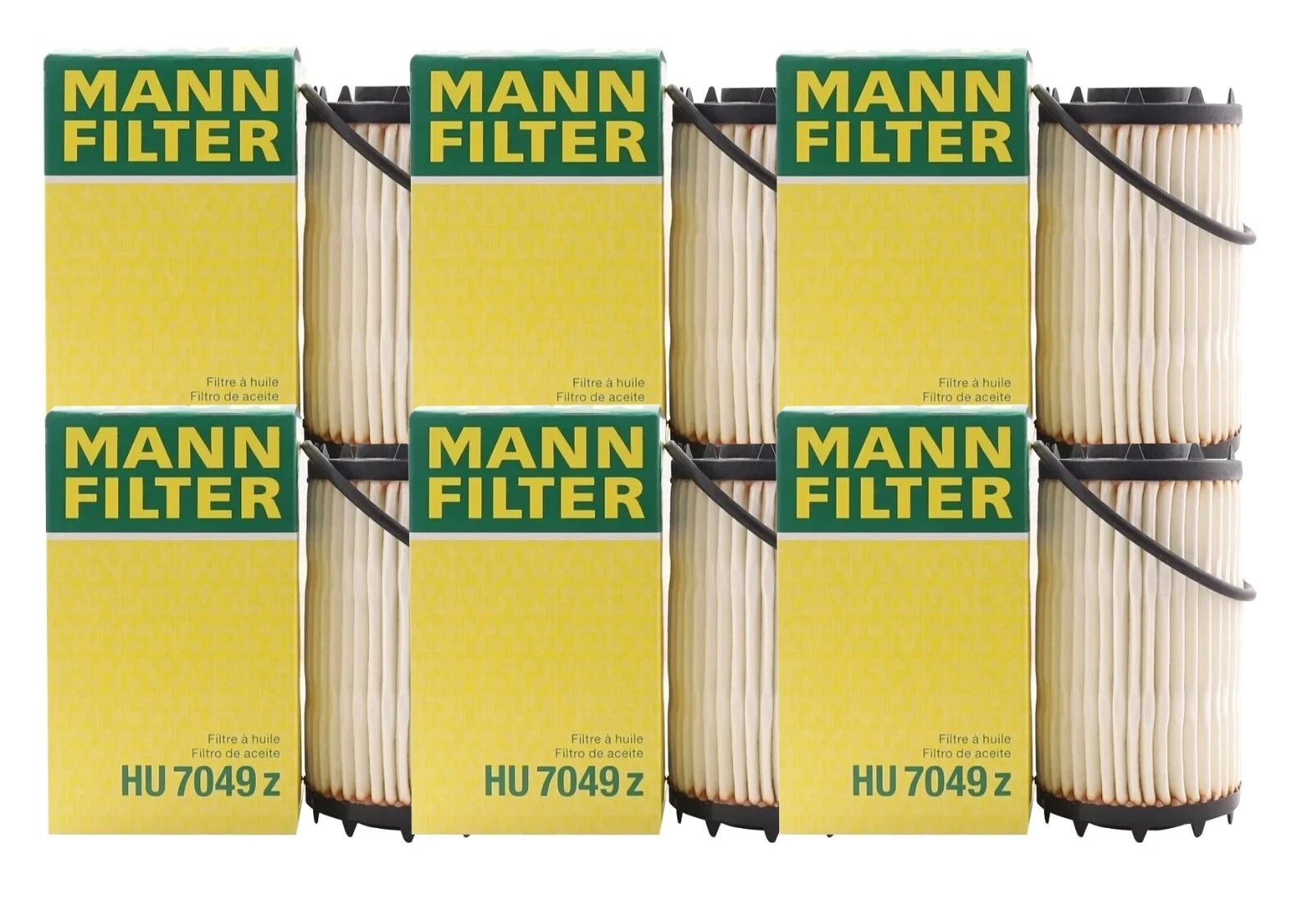 Set of 6 Engine Oil Filters for Audi Porsche Cayenne Macan Panamera