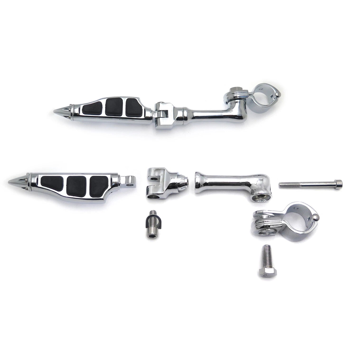 4.5" Stiletto Spike FootPeg for Harley Dyna Sportster Touring (1.25" Engine Guard)