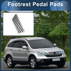 Footrest Pedals Cover for Honda CR-V (2017–2024) Aluminum Alloy Silver Tone