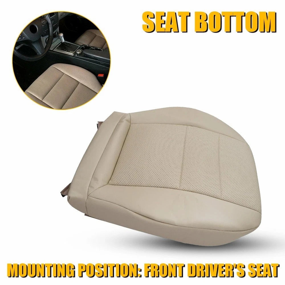 Driver Leather Seat Cover for Mercedes Benz C250 C300 C350 (2008–2014) Light Tan