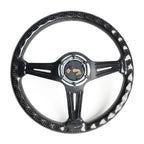 6 Bolt 14 Inch Carbon Fiber Racing Steering Wheel Deep Dish