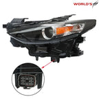 Left Headlight for Mazda 3 (2019–2021) LED Black Housing Clear Lens