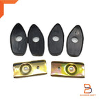 Black Fender Side Door Wing Mirrors for Toyota Hilux Ute (72-83)