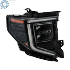 LED Headlight for GMC Sierra 1500 (2022-2024) Black Right Side