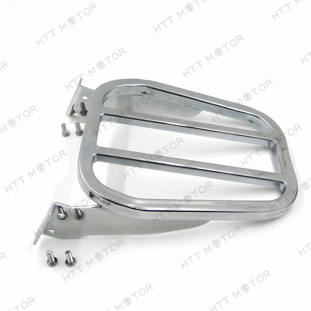 Chrome Tapered Luggage Rack for Harley Dyna (2006–2017), Softail (1984–2005), XL (2004–2017)