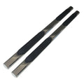 4in Oval Straight w/2 Pads Step Nerf Bar for 2007-19 GM Silverado/Sierra Ext Cab