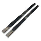4in Oval Straight w/2 Pads Step Nerf Bar for 2007-19 GM Silverado/Sierra Ext Cab