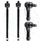 Set of 4 Tie Rod Ends for Ford F-150 (2004–2006)