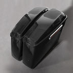 Vivid Black Hard Saddlebags with 6x9" Speaker Lid for Harley Touring (2014–2023)