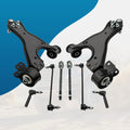 Set of 8 Front Lower Control Arms with Ball Joints for Buick Enclave (2008–2015)