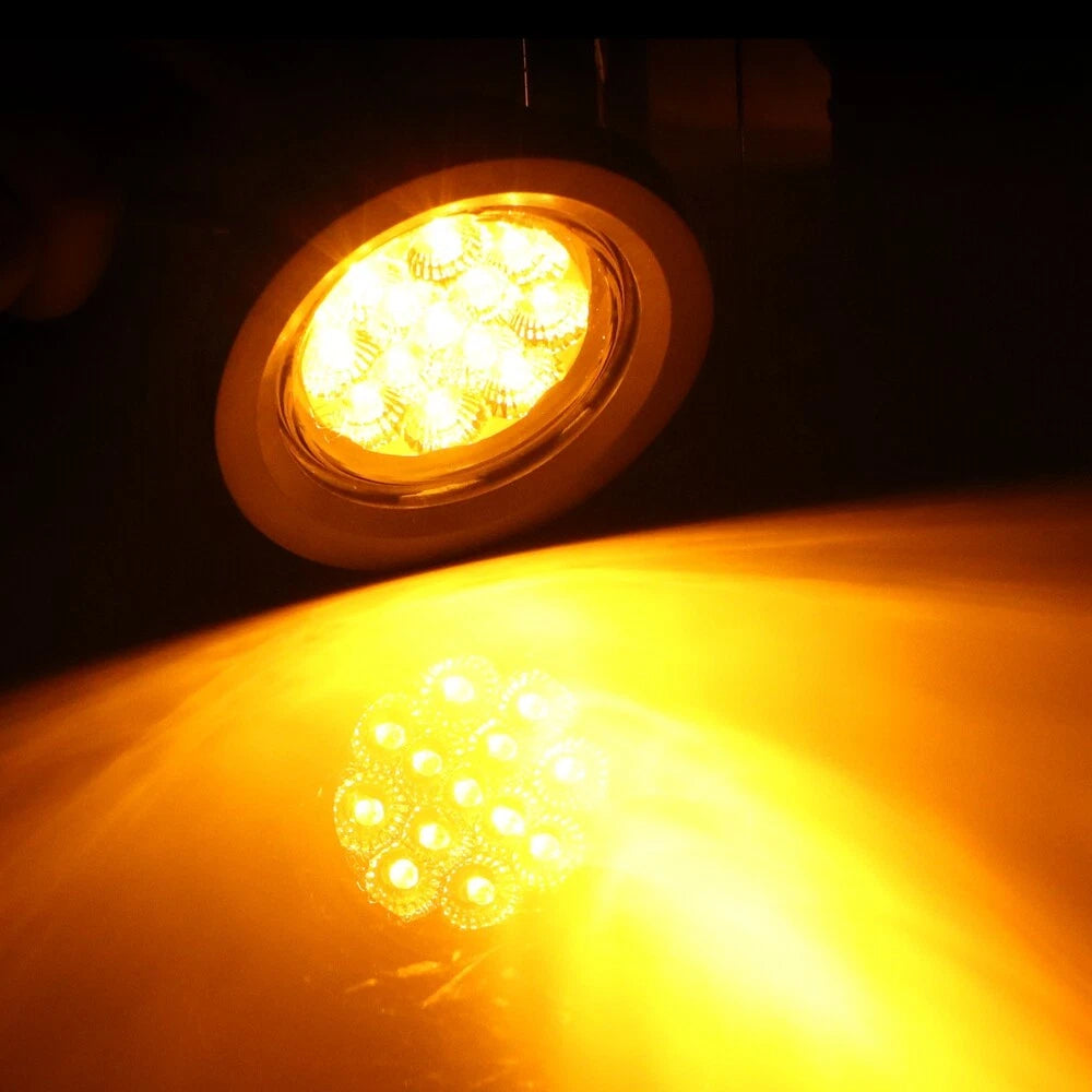 Set of 4 LED Clear Cover Trailer Tail Turn Indicator Lights